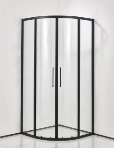BOX DOCCIA SEMICIRCOLARE SLIM H.195 NERO OPACO BOX DOCCIA SEMICIRCOLARE SLIM H.195 NERO OPACO