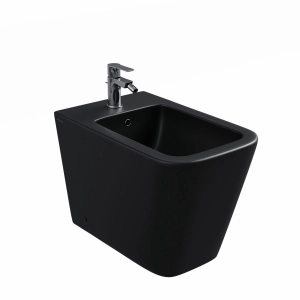 BIDET A TERRA 1F KUBE NERO OPACO BIDET A TERRA 1F KUBE NERO OPACO