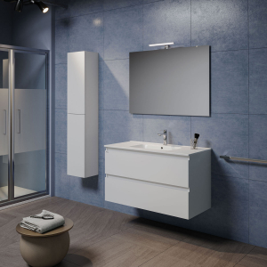 COMPOSIZIONE GIADA 100 BIANCO CON LAVABO INCASSO XS