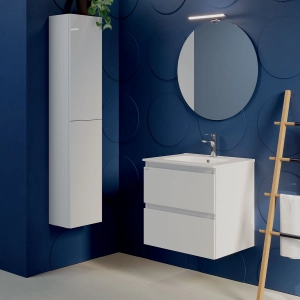 COMPOSIZIONE GIADA 60 BIANCO CON LAVABO INCASSO XS COMPOSIZIONE GIADA 60 BIANCO CON LAVABO INCASSO XS