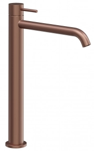MISCELATORE LAVABO D'ARREDO LIFE Ø34 Acciaio Inox 316L RAME SPAZZOLATO MISCELATORE LAVABO D'ARREDO LIFE Ø34 Acciaio Inox 316L RAME SPAZZOLATO