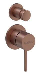 INCASSO DOCCIA CON DEVIATORE LIFE Ø34 Acciaio Inox 316L RAME SPAZZOLATO INCASSO DOCCIA CON DEVIATORE LIFE Ø34 Acciaio Inox 316L RAME SPAZZOLATO