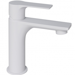 MISCELATORE LAVABO  COMPASS BIANCO OPACO