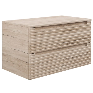 Base sospesa 2 cassetti S-LINE 80 ROVERE SCURO Base sospesa 2 cassetti S-LINE 80 ROVERE SCURO