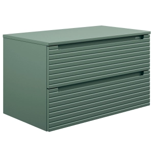 Base sospesa 2 cassetti S-LINE 80 VERDE OPACO Base sospesa 2 cassetti S-LINE 80 VERDE OPACO