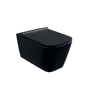 VASO SOSPESO KUBE NERO OPACO FISSAGGIO DAL BASSO