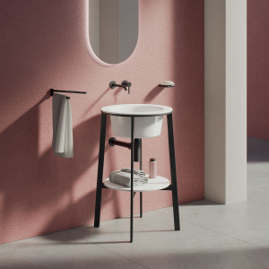 LAVABO CON STRUTTURA H024 - Ø50 H.840