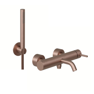 MISCELATORE ESTERNO VASCA LIFE Ø45 Acciaio Inox 316L RAME SPAZZOLATO