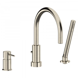 MISCELATORE BORDO VASCA SLIM a 3 FORI VISUAL INOX MISCELATORE BORDO VASCA SLIM a 3 FORI VISUAL INOX