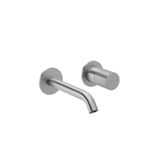 MISCELATORE LAVABO EMPYRE INCASSO 2 PIASTRE VISUAL INOX