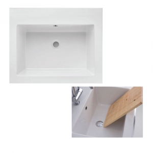 LAVABO SABBIA 60x49 Mineralmarmo BIANCO LAVABO SABBIA 60x49 Mineralmarmo BIANCO